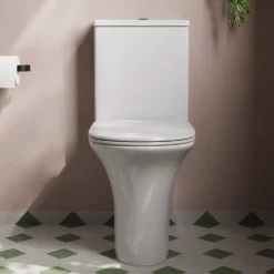 Lydia Rimless Close to Wall Close Coupled Toilet & Soft Close Seat