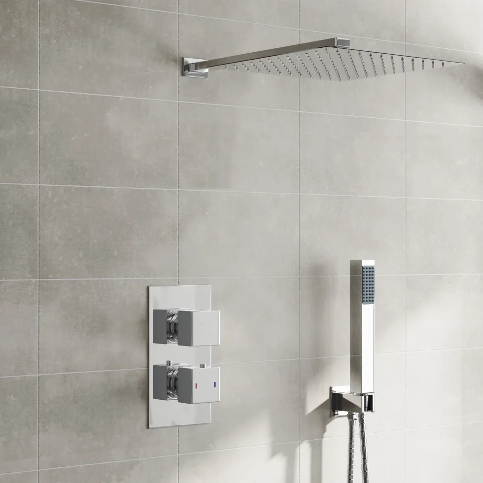 Margot Concealed Shower Valve, Fixed Shower Head & Handset