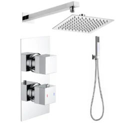 Margot Concealed Shower Valve, Fixed Shower Head & Handset