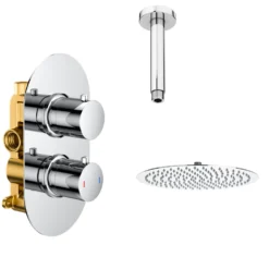 Melanie Concealed Shower Valve & Fixed Shower Head