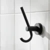 Miller Bond Matt Black Double Robe Hook