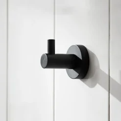 Miller Bond Matt Black Single Robe Hook