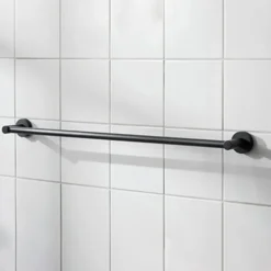 Miller Bond Matt Black Towel Rail - 645mm