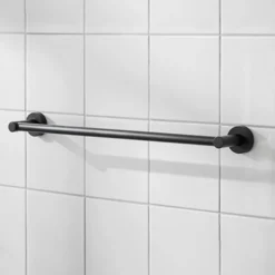 Miller Bond Matt Black Towel Rail - 498mm