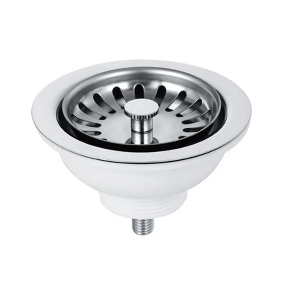 90mm Stainless Steel Basket Strainer Waste with Stemball Plug