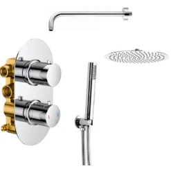 Nina Concealed Shower Valve, Fixed Shower Head & Handset