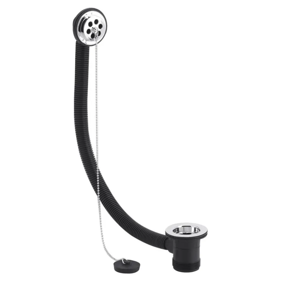nuie Contract ABS Plug & Chain Bath Waste with Overflow