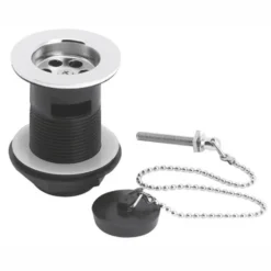 nuie Contract Basin Waste With Poly Plug & Ball Chain