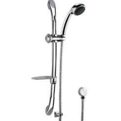 nuie Luxury Curved Slider Rail Kit with Outlet Elbow & Multi-Function Handset