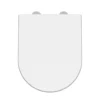nuie Luxury D-Shaped Soft Close Seat With Square Edges and Quick Release Hinges - Top Fix