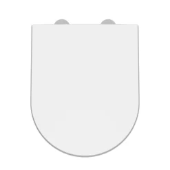 nuie Luxury D-Shaped Soft Close Seat With Square Edges and Quick Release Hinges - Top Fix