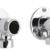 nuie Pair of Backplate Elbow Unions for Bar Shower Valves