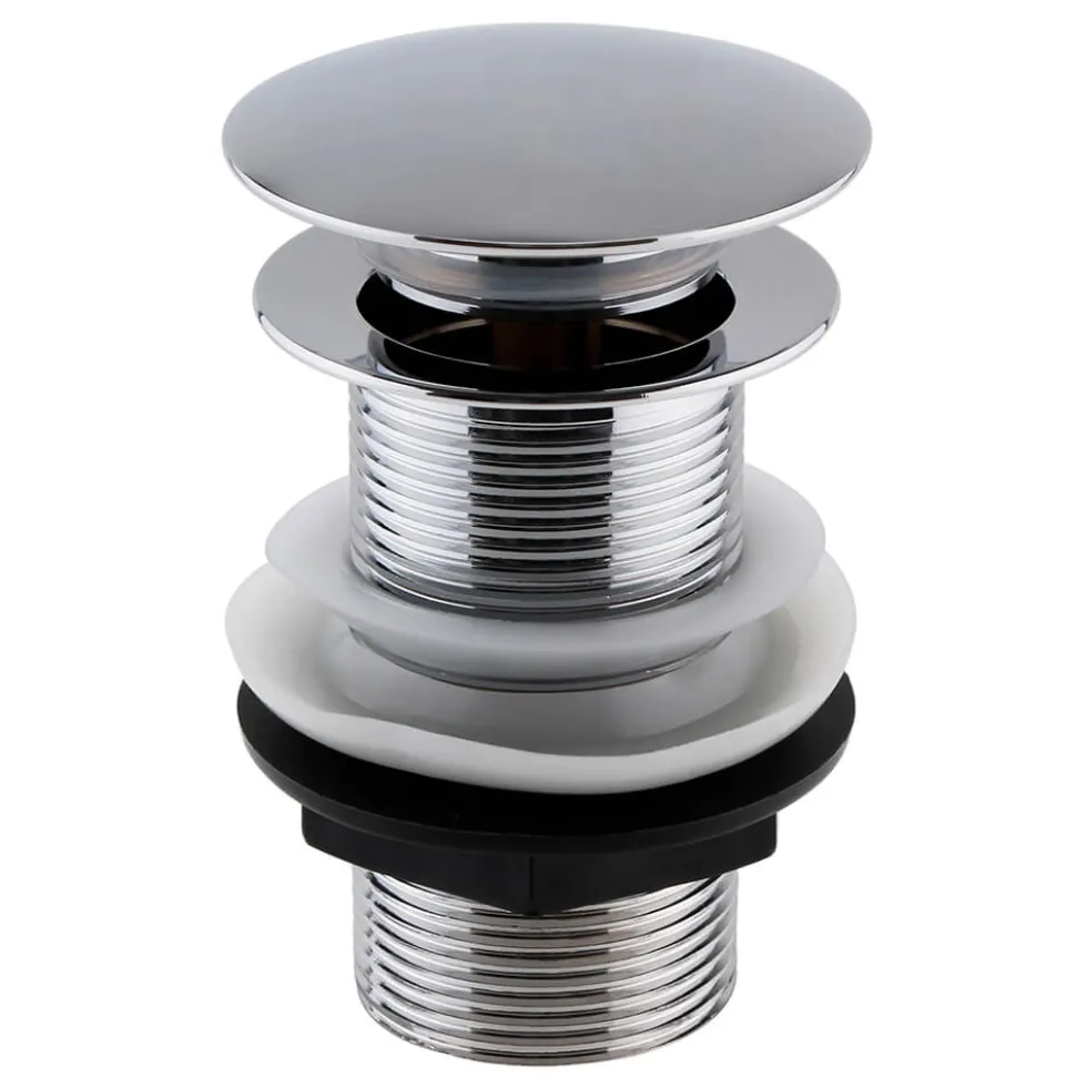nuie Push Button Basin Waste Unslotted