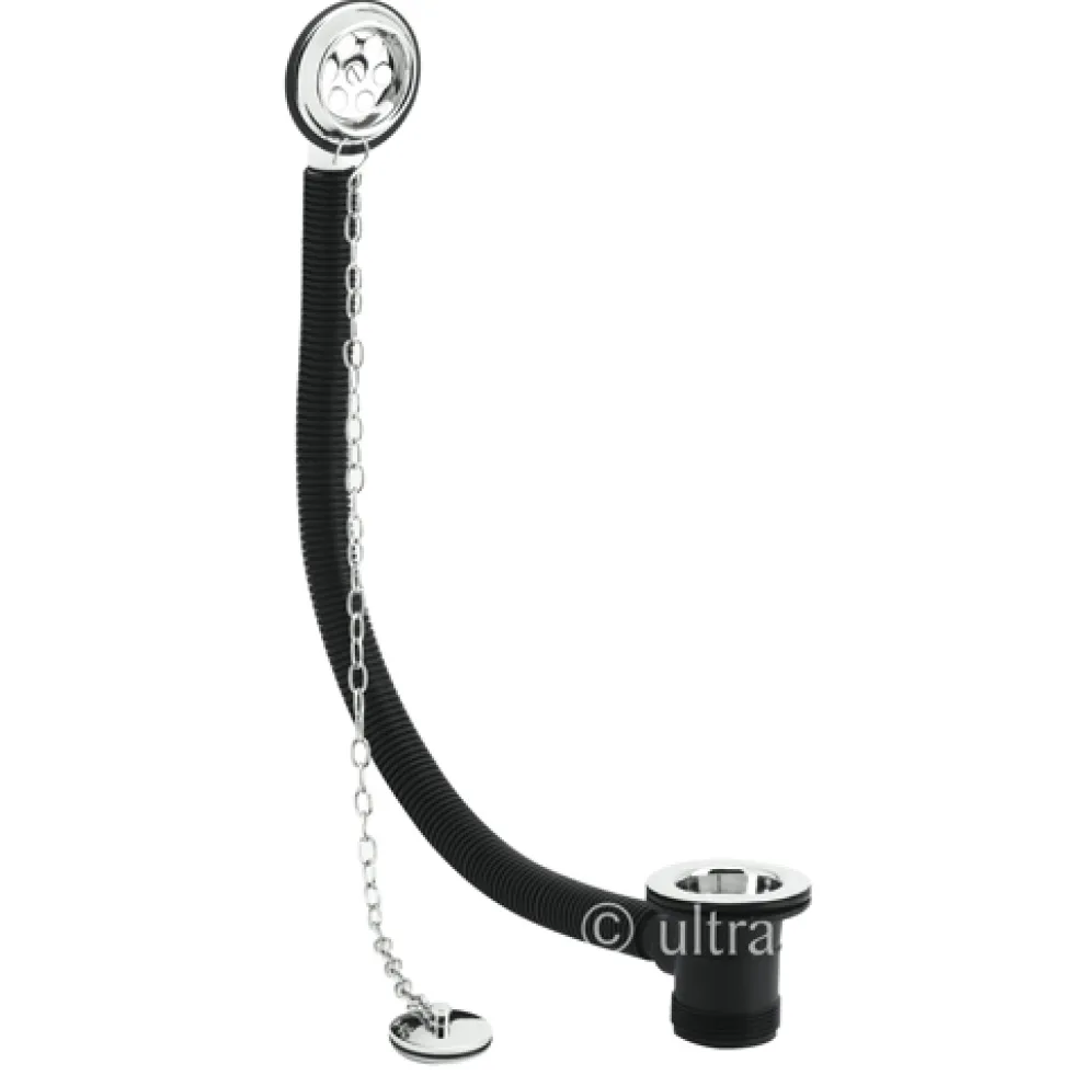 nuie Retainer Bath Waste With Brass Plug & Link Chain