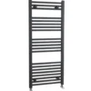 nuie Straight Anthracite Ladder Towel Rails - 1150 x 500mm