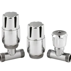 nuie Thermostatic Straight Radiator Valves - Pairs