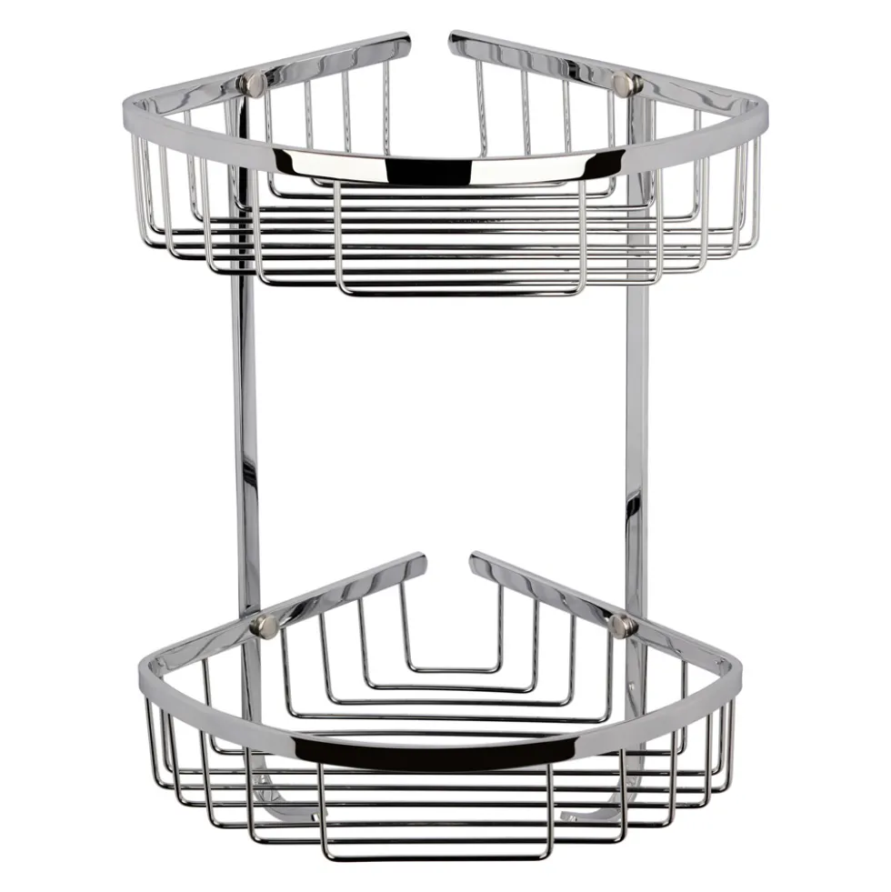 nuie Wirework Large 2 Tier Corner Basket