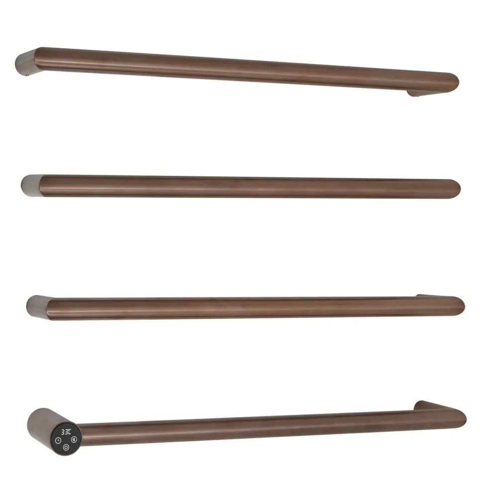 OBI Round Bar Heated Dry Electric Towel Rail