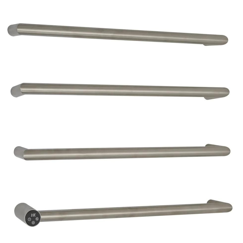 OBI Round Bar Heated Dry Electric Towel Rail