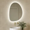 Organics LED Illuminated Mirror with Demister Pad & Colour Change Lights - 500 x 700mm