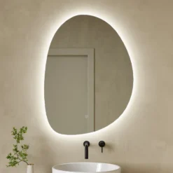 Organics LED Illuminated Mirror with Demister Pad & Colour Change Lights - 600 x 800mm