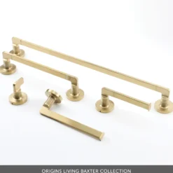 Origins Living Baxter Brushed Brass Robe Hook