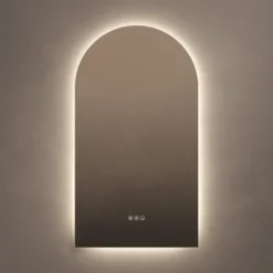 Origins Living Claris Arched LED Illuminated Mirror with Demister Pad & Colour Change Lights