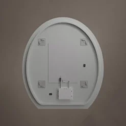 Origins Living Claris Oval Cut LED Illuminated Mirror with Demister Pad & Colour Change Lights - 800 x 900mm