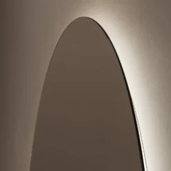 Origins Living Claris Oval Cut LED Illuminated Mirror with Demister Pad & Colour Change Lights - 800 x 900mm