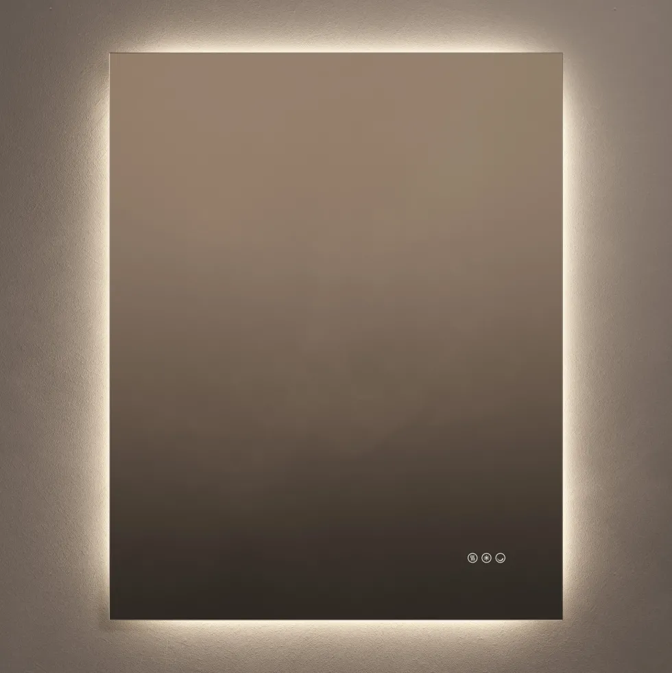 Origins Living Claris Rectangular LED Illuminated Mirror with Demister Pad & Colour Change Lights