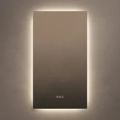 Origins Living Claris Rectangular LED Illuminated Mirror with Demister Pad & Colour Change Lights