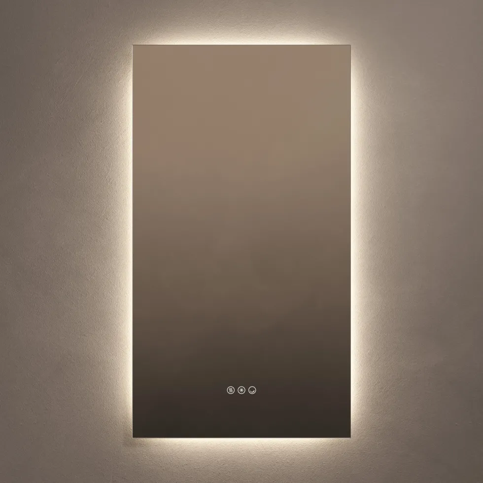 Origins Living Claris Rectangular LED Illuminated Mirror with Demister Pad & Colour Change Lights