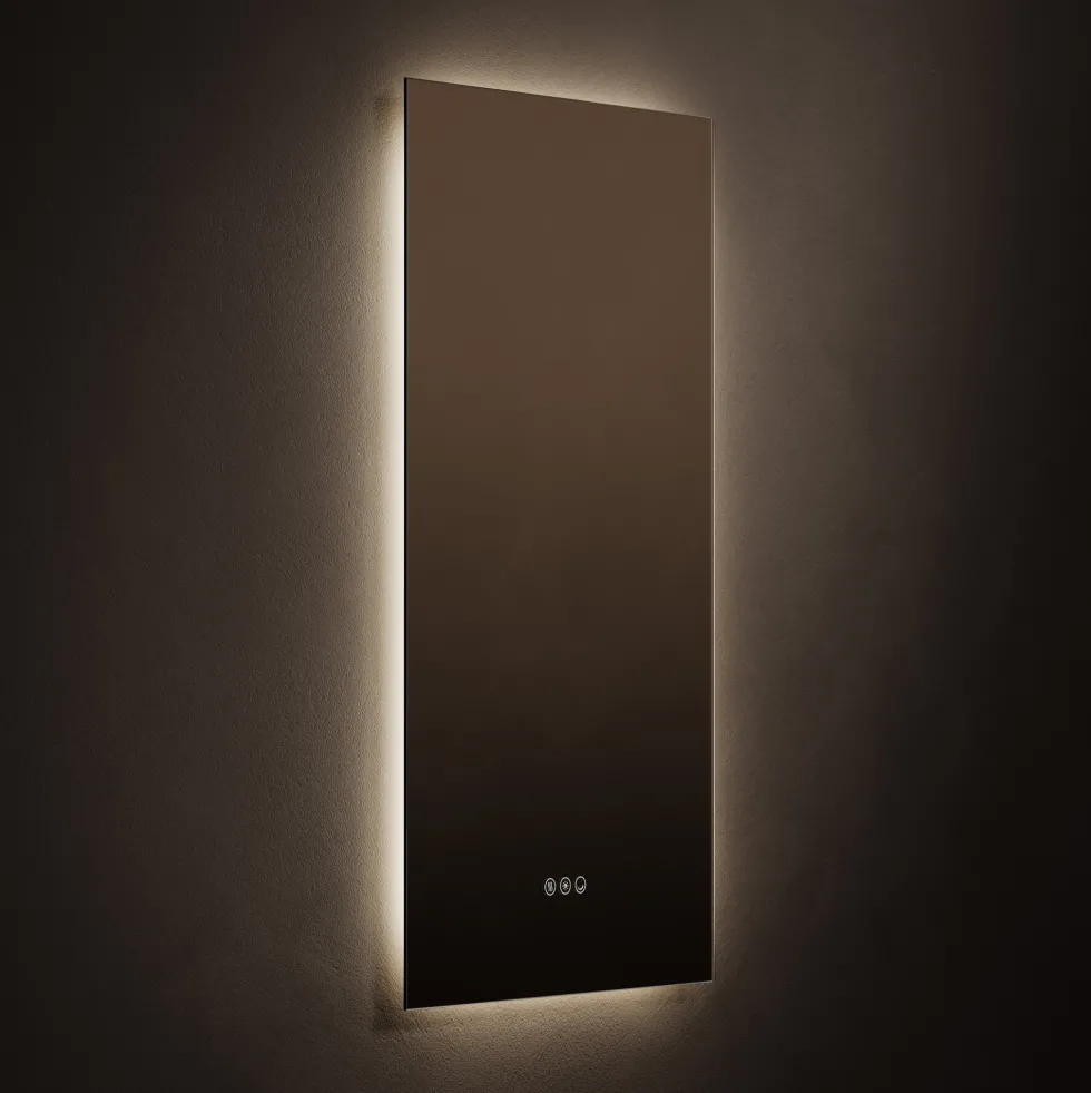 Origins Living Claris Rectangular LED Illuminated Mirror with Demister Pad & Colour Change Lights