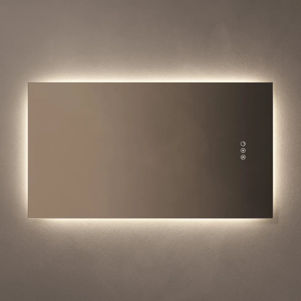 Origins Living Claris Rectangular LED Illuminated Mirror with Demister Pad & Colour Change Lights