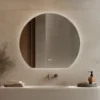 Origins Living Claris Round Cut LED Illuminated Mirror with Demister Pad & Colour Change Lights - 1000mm