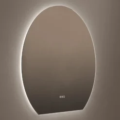 Origins Living Claris Round Cut LED Illuminated Mirror with Demister Pad & Colour Change Lights - 1000mm