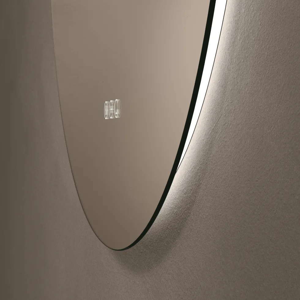 Origins Living Claris Round LED Illuminated Mirror with Demister Pad & Colour Change Lights