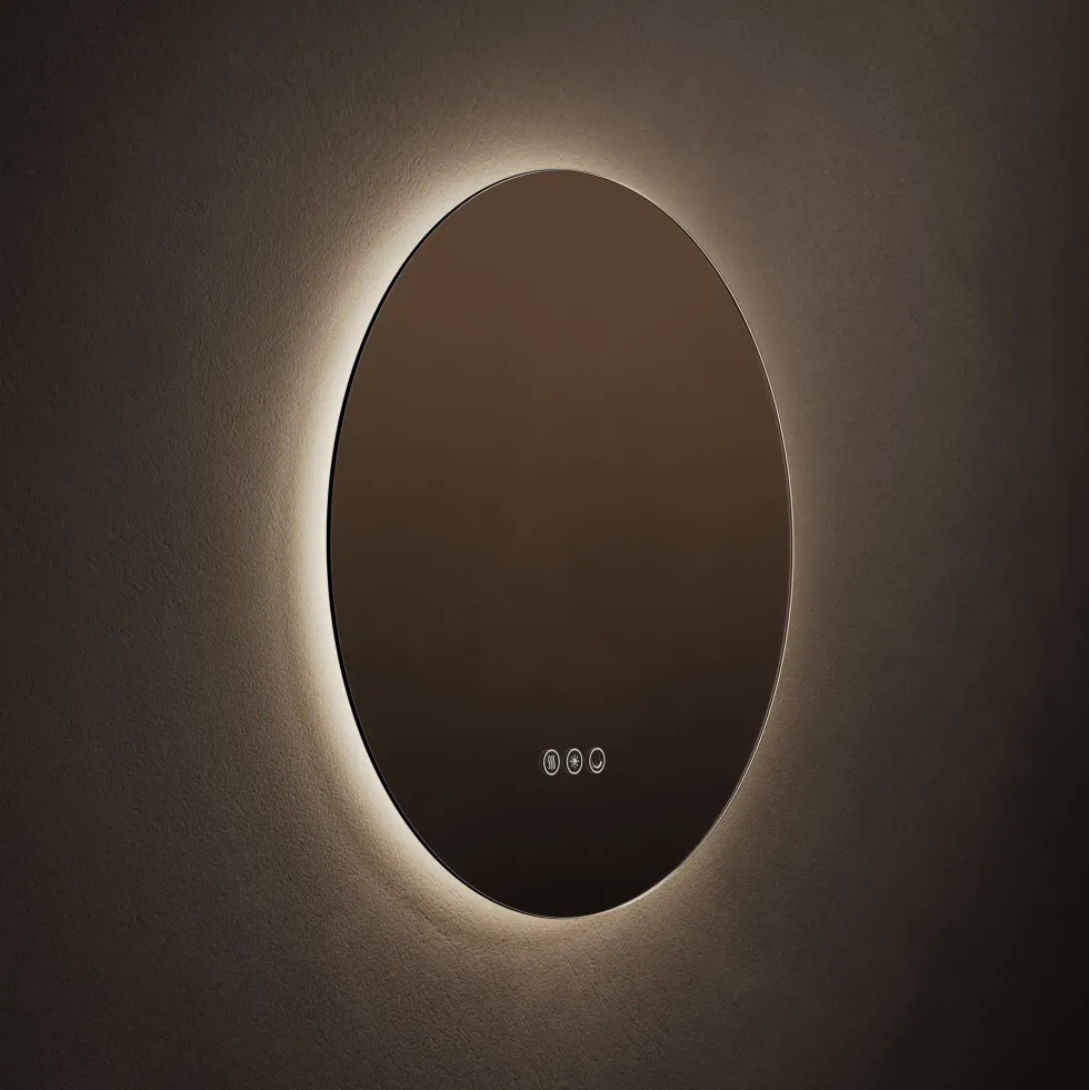 Origins Living Claris Round LED Illuminated Mirror with Demister Pad & Colour Change Lights