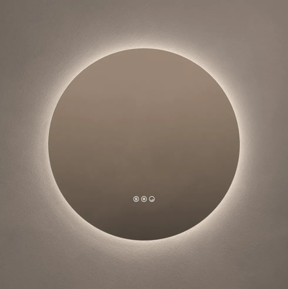 Origins Living Claris Round LED Illuminated Mirror with Demister Pad & Colour Change Lights