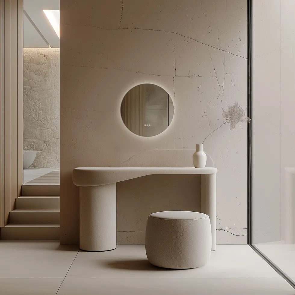 Origins Living Claris Round LED Illuminated Mirror with Demister Pad & Colour Change Lights