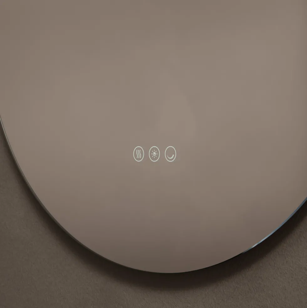 Origins Living Claris Round LED Illuminated Mirror with Demister Pad & Colour Change Lights