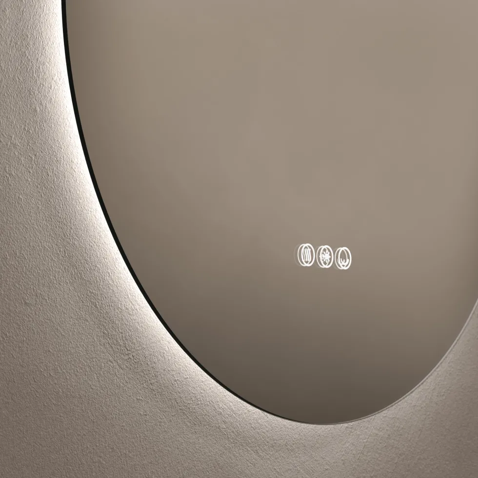 Origins Living Claris Round LED Illuminated Mirror with Demister Pad & Colour Change Lights