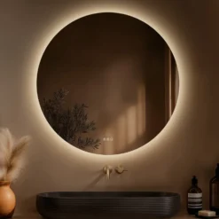 Origins Living Claris Round LED Illuminated Mirror with Demister Pad & Colour Change Lights