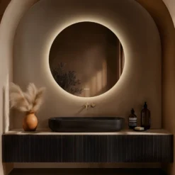 Origins Living Claris Round LED Illuminated Mirror with Demister Pad & Colour Change Lights