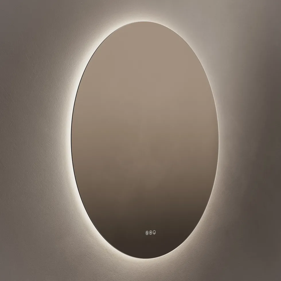 Origins Living Claris Round LED Illuminated Mirror with Demister Pad & Colour Change Lights