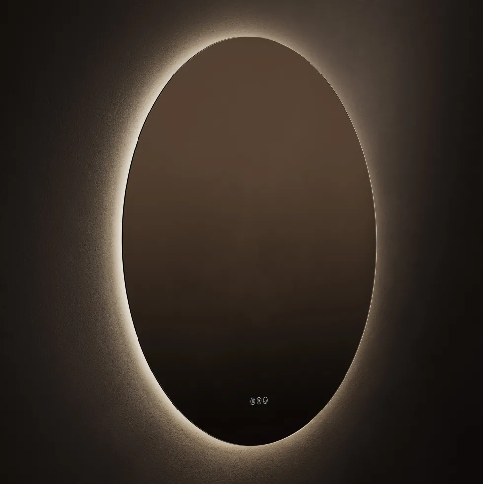 Origins Living Claris Round LED Illuminated Mirror with Demister Pad & Colour Change Lights