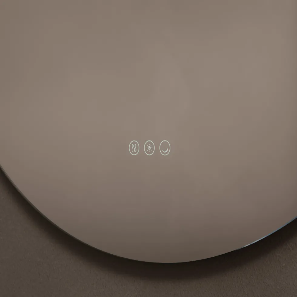 Origins Living Claris Round LED Illuminated Mirror with Demister Pad & Colour Change Lights