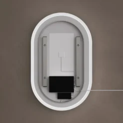 Origins Living Cleo Capsule LED Illuminated Mirror with Demister Pad - 500 x 800mm