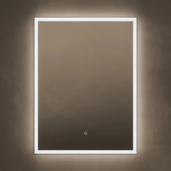 Origins Living Cleo Rectangular LED Illuminated Mirror with Demister Pad - 600 x 800mm