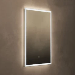 Origins Living Cleo Rectangular LED Illuminated Mirror with Demister Pad - 600 x 800mm